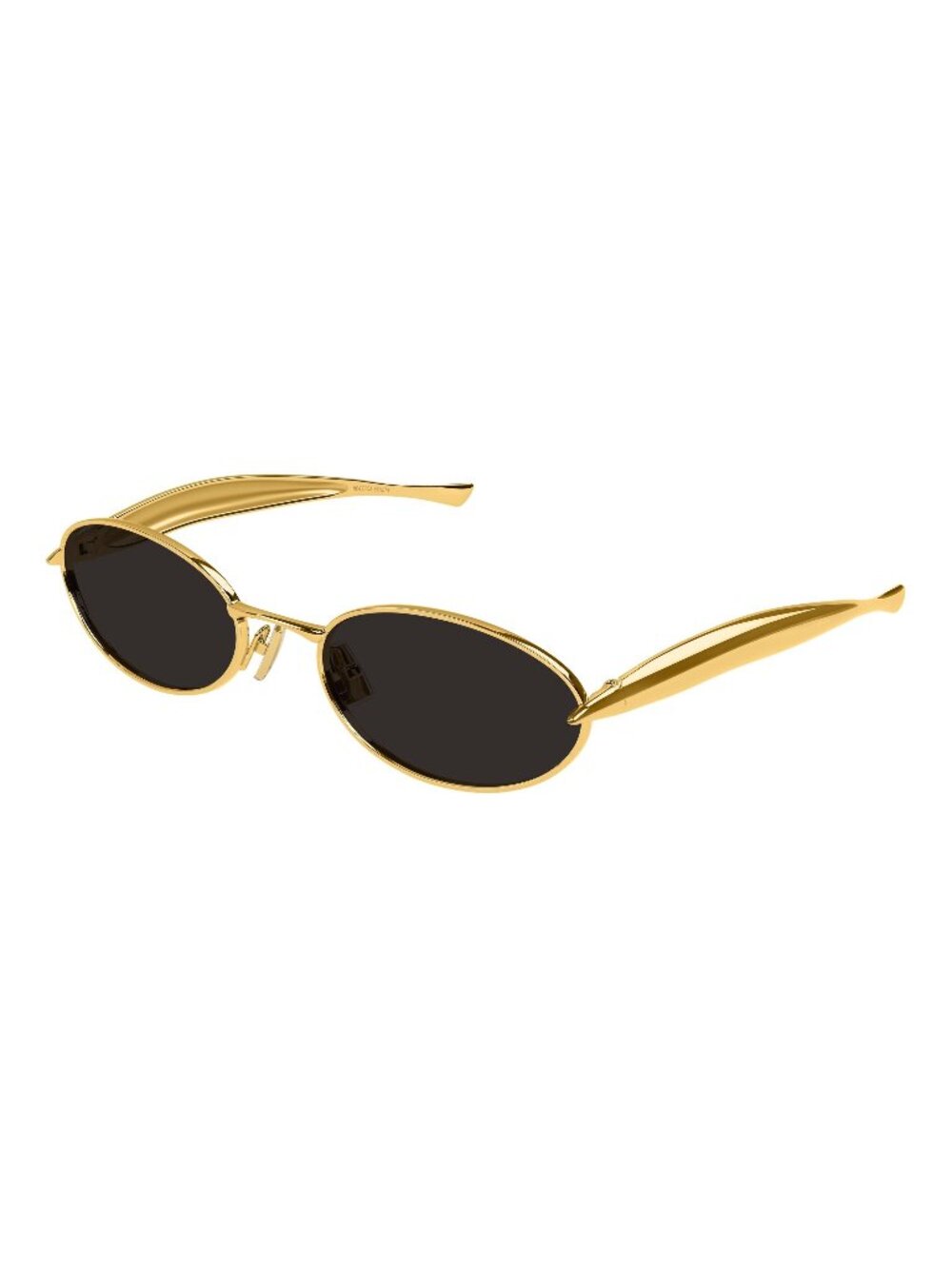 New Bottega Veneta Unisex Sunglasses Gold Grey Lens Metal Frame BV1386S 001 57